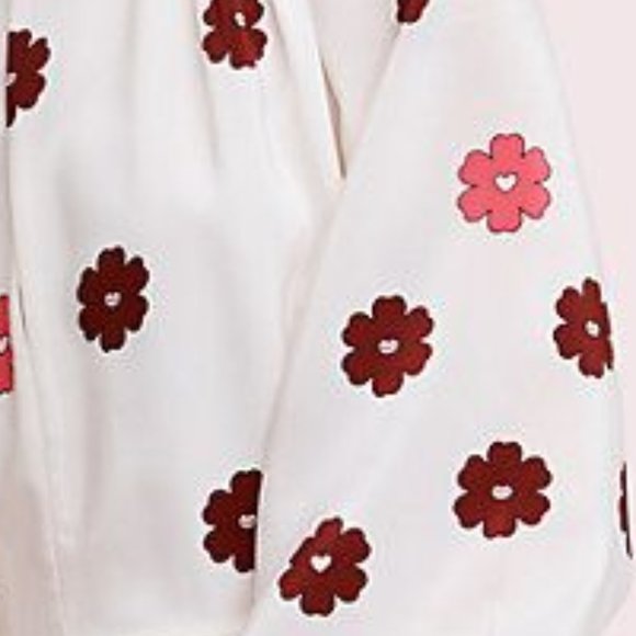 KATE SPADE NY Floral Kiss Tie In French Cream  NEW - Picture 6 of 8